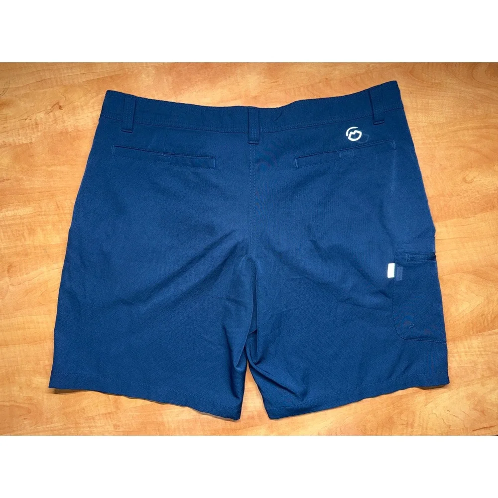 Magellan Outdoors Fish Gear‎ Mens Blue Water Repellent Fishing Shorts Size 38